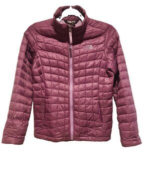 THE NORTH FACE size 10 - 12 Girls ThermoBall lightweight quilted Jacket M purple